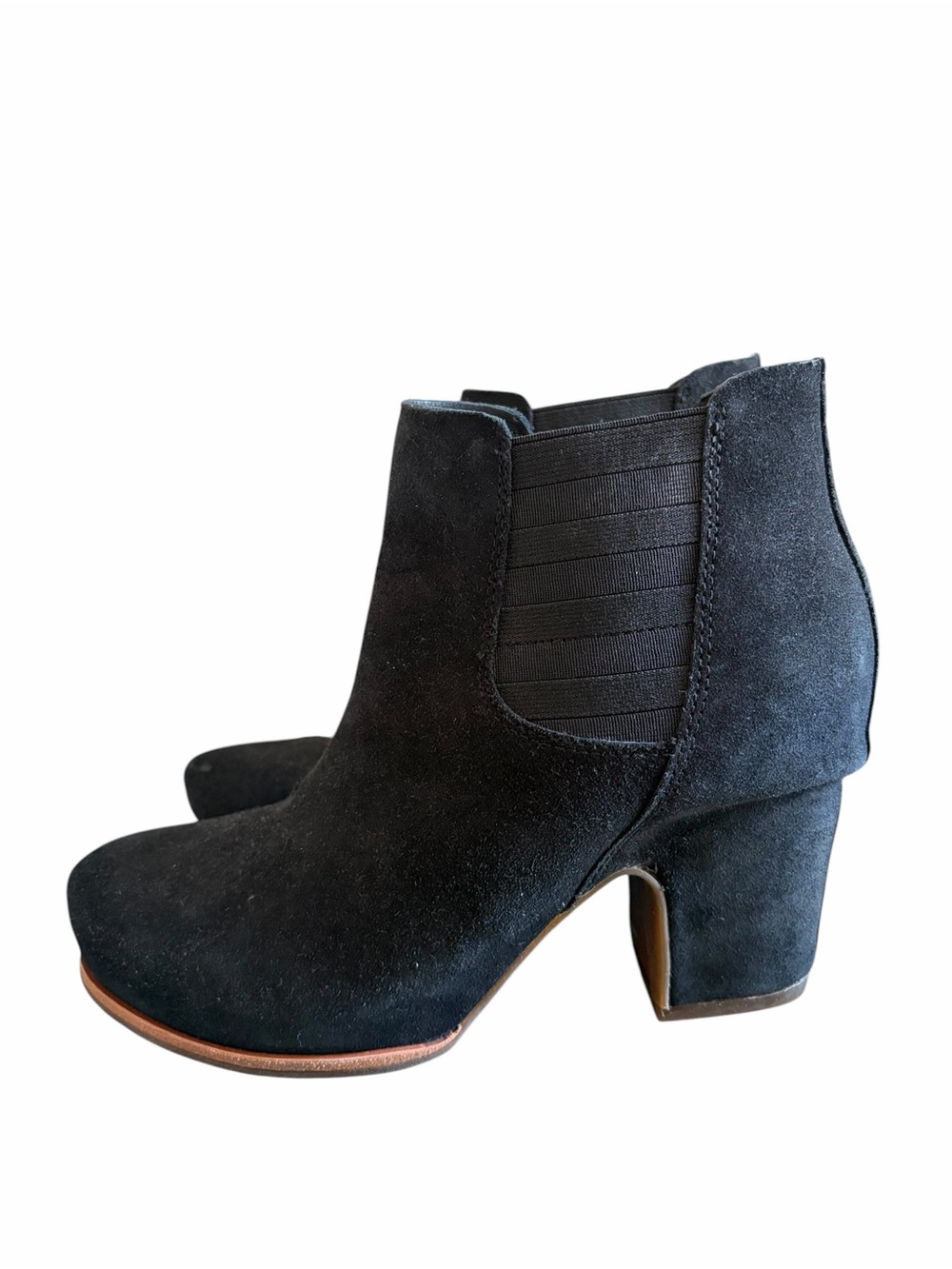 Kork Ease Shirome Black Suede Ankle Boots - Picture 3 of 8